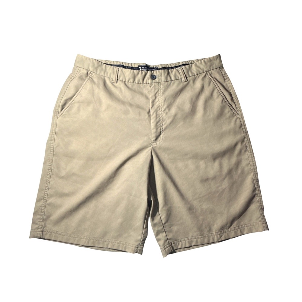 Pebble Beach Dry-Luxe Performance Golf Shorts Mens 38 Khaki Tan